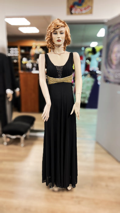 Eveningdress / Galajurk / Abito da Sera Elastic Size between 36-40 with gold