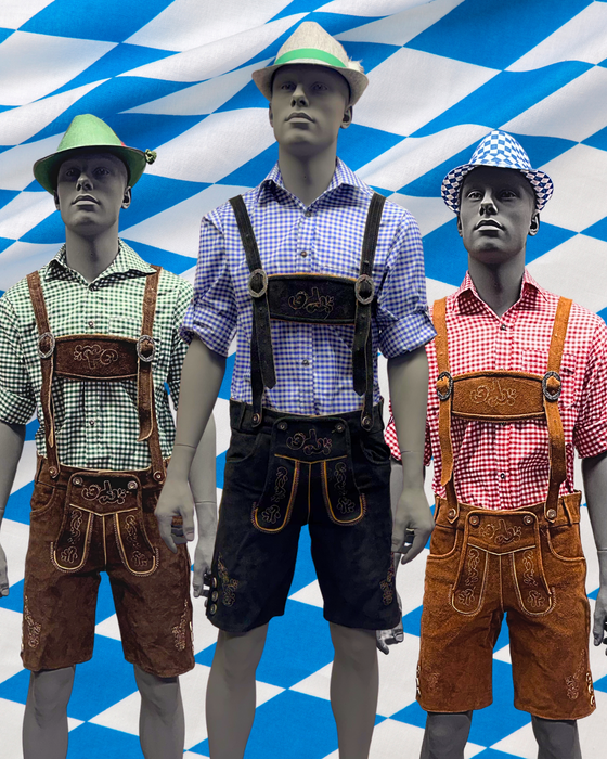 Lederhosen Deluxe Complete Oktoberfest set | Huur assorti