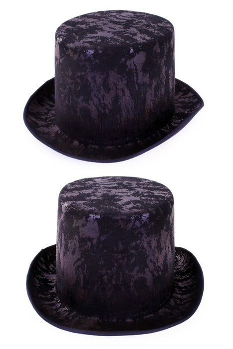 Hoge Hoed Antiek Zwart Dickens Chapeau - Scattando Webshop