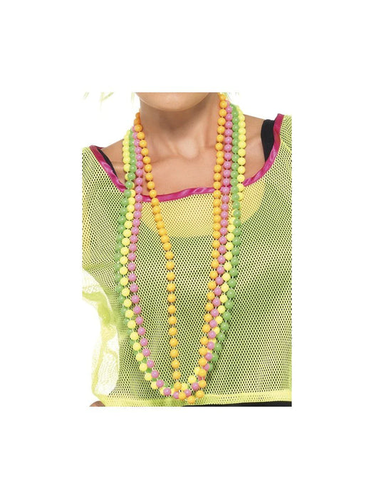 Kralenketting Neon Fluoriserend, set van 4 kleuren