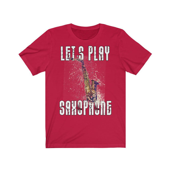 Unisex T-shirt Let's play Saxophone - Scattando Verkleedhuis