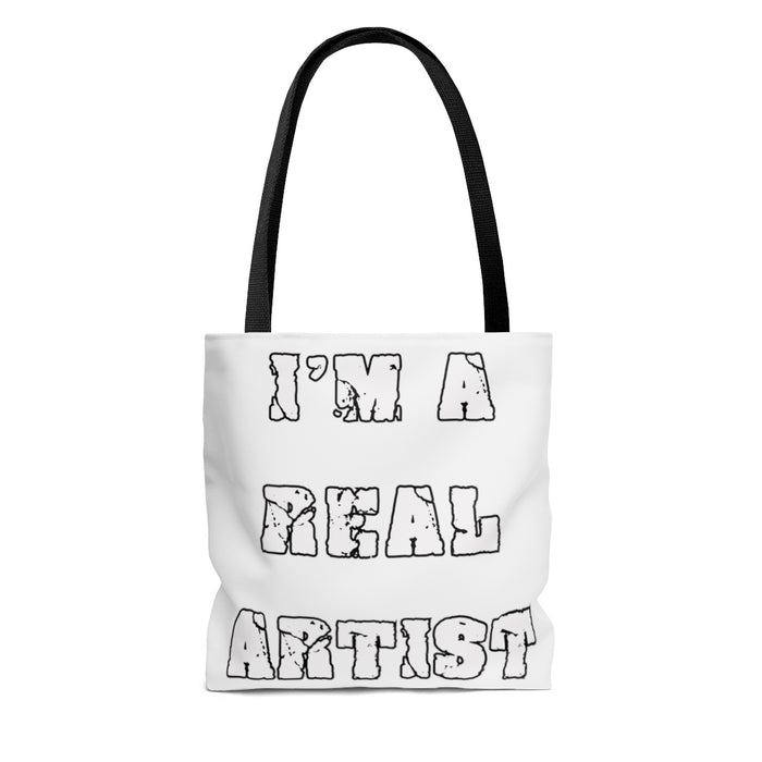 I'm a Real Artist Tote Bag / Tas - Scattando Verkleedhuis