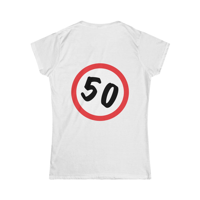 T-Shirt 50, Sarah, Jarige Job, birthday - Scattando Verkleedhuis