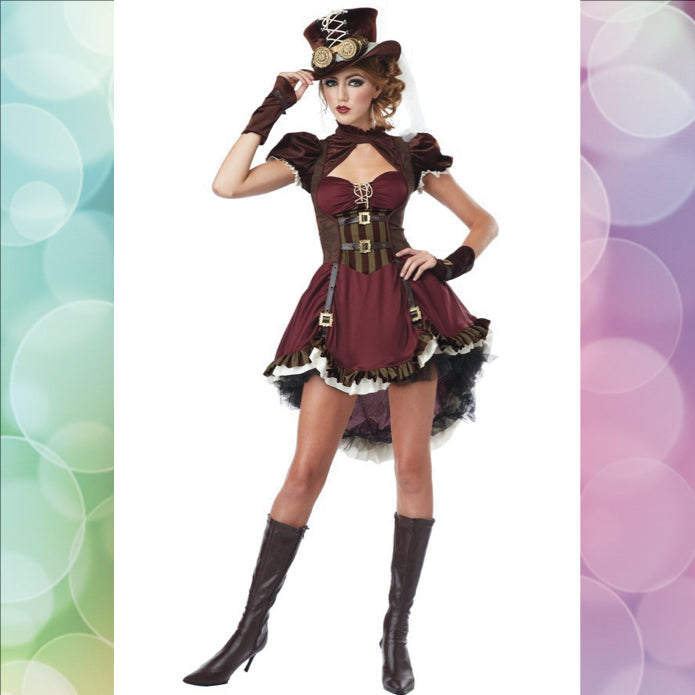 Steampunk Dame Bordeaux | Huur - Scattando Webshop