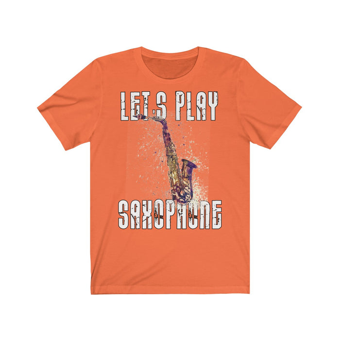 Unisex T-shirt Let's play Saxophone - Scattando Verkleedhuis