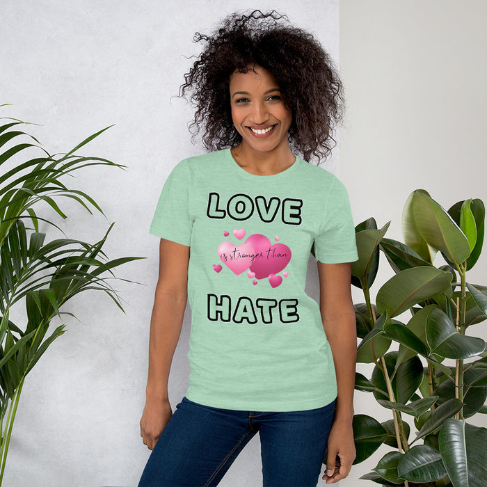 Love is stronger... Short-Sleeve Unisex T-Shirt - Scattando Verkleedhuis