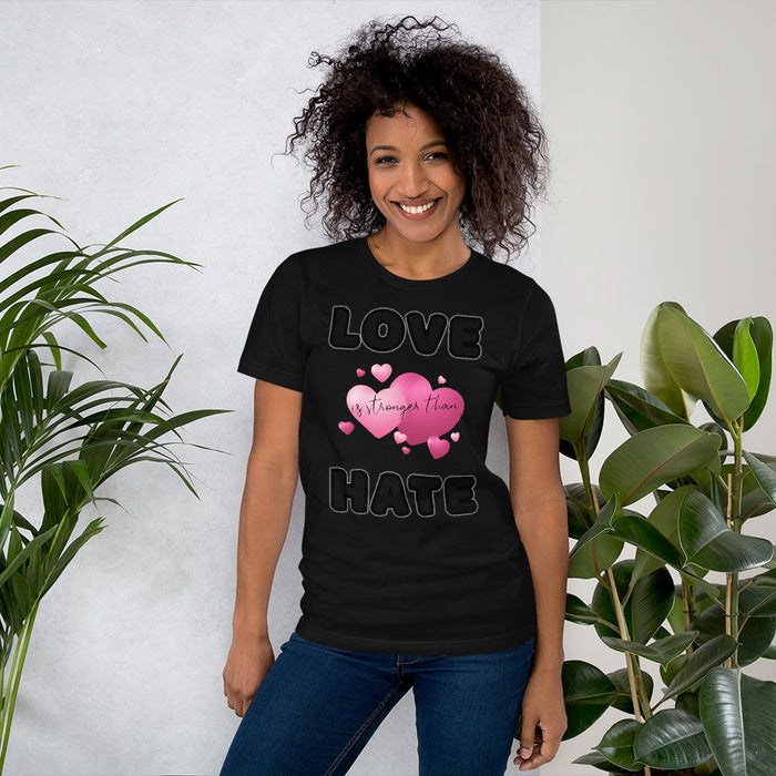 Love is stronger... Short-Sleeve Unisex T-Shirt - Scattando Verkleedhuis