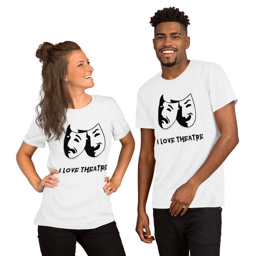 Unisex T-Shirt I Love Theatre - Scattando Verkleedhuis