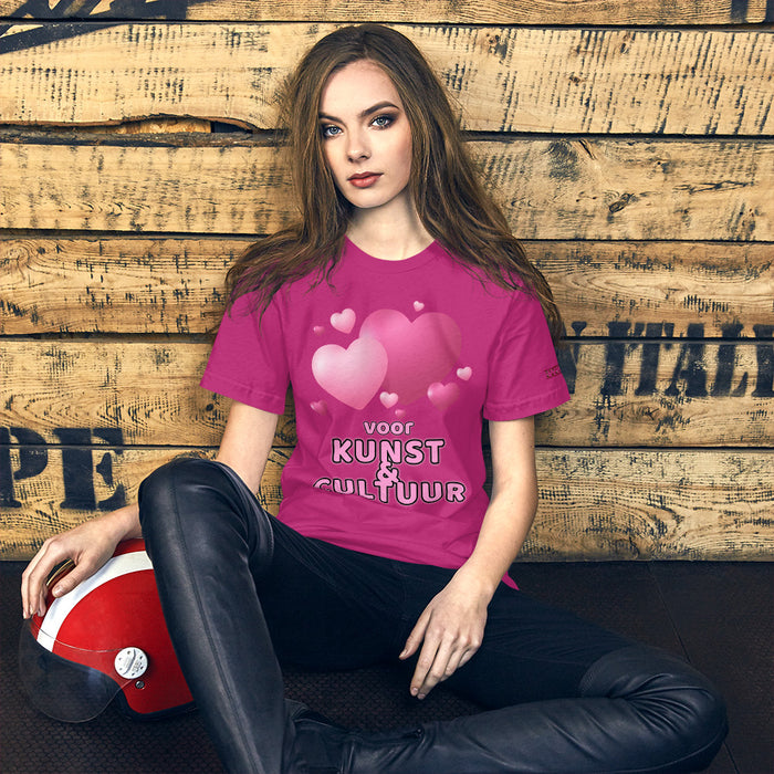 Love Kunst & Cultuur Short-Sleeve Unisex T-Shirt, gratis verzendkosten - Scattando Verkleedhuis