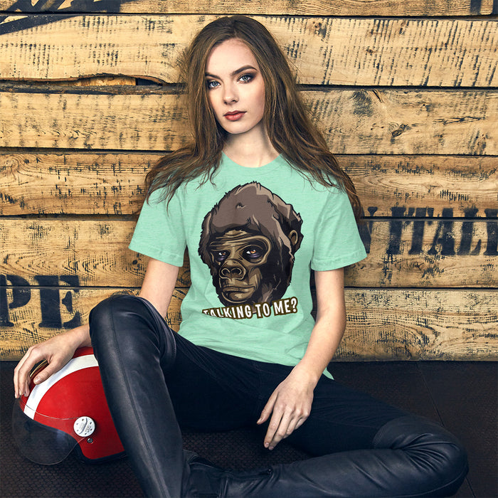 Talking to me? Short-Sleeve Unisex T-Shirt, gratis verzending - Scattando Verkleedhuis