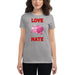 Love is Stronger than Hate Women's short sleeve t-shirt - Scattando Verkleedhuis