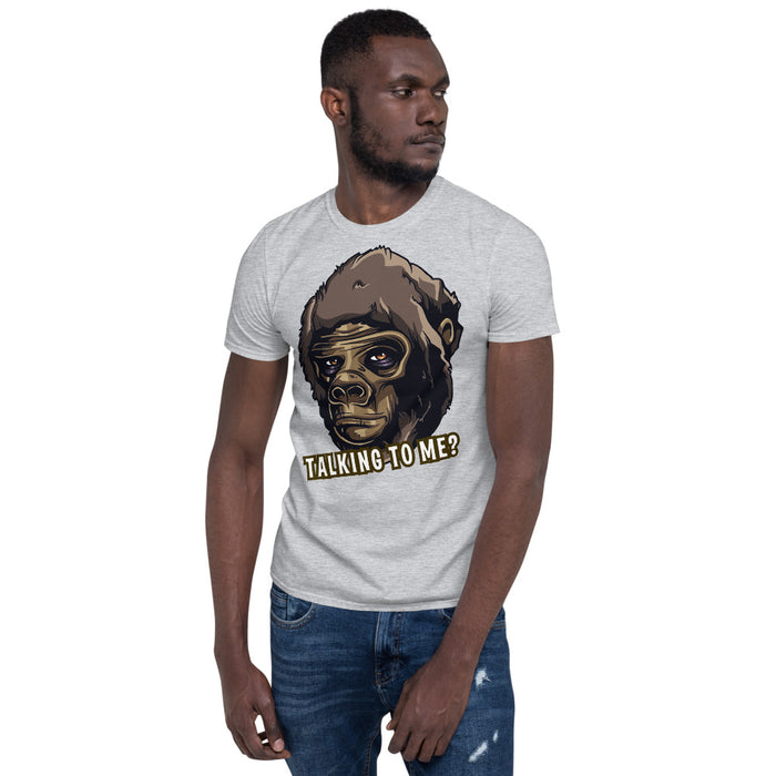 Talking to me? Short-Sleeve Unisex T-Shirt - Scattando Verkleedhuis