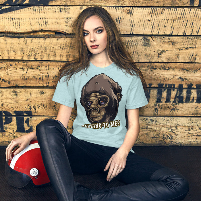 Talking to me? Short-Sleeve Unisex T-Shirt, gratis verzending - Scattando Verkleedhuis