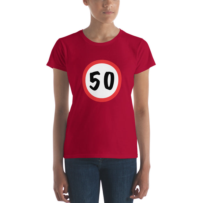 T-Shirt 50, Sarah, Jarige Job, birthday - Scattando Verkleedhuis