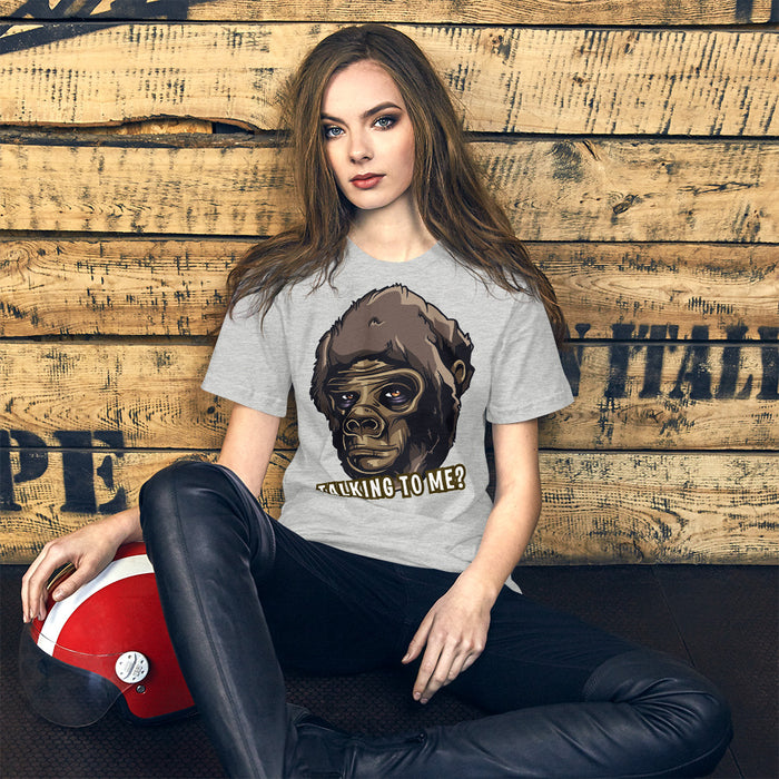 Talking to me? Short-Sleeve Unisex T-Shirt, gratis verzending - Scattando Verkleedhuis