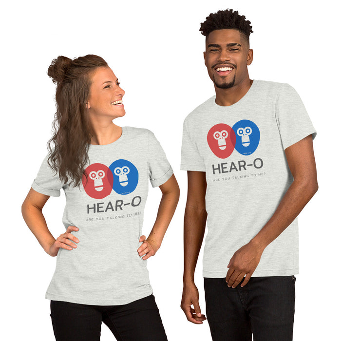 Hear-o Short-Sleeve Unisex T-Shirt, GRATIS VERZENDING