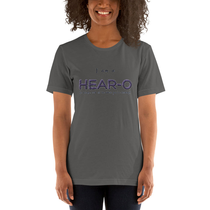 I am a Hear-O Unisex T-Shirt, GRATIS VERZENDING FREE SHIPMENT