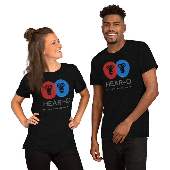 Hear-o Short-Sleeve Unisex T-Shirt, GRATIS VERZENDING