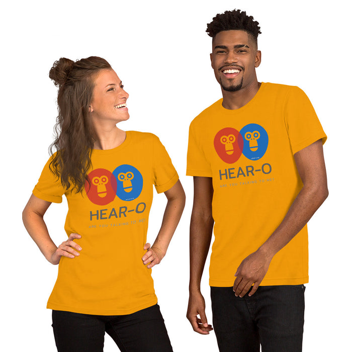 Hear-o Short-Sleeve Unisex T-Shirt, GRATIS VERZENDING