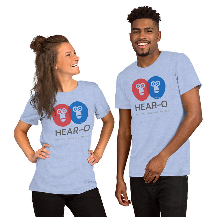 Hear-o Short-Sleeve Unisex T-Shirt, GRATIS VERZENDING