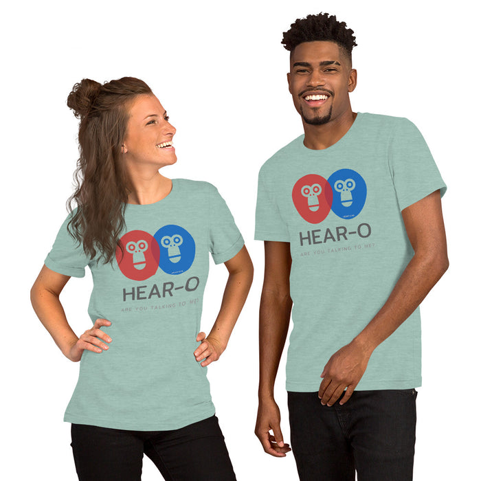 Hear-o Short-Sleeve Unisex T-Shirt, GRATIS VERZENDING