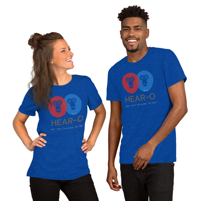 Hear-o Short-Sleeve Unisex T-Shirt, GRATIS VERZENDING