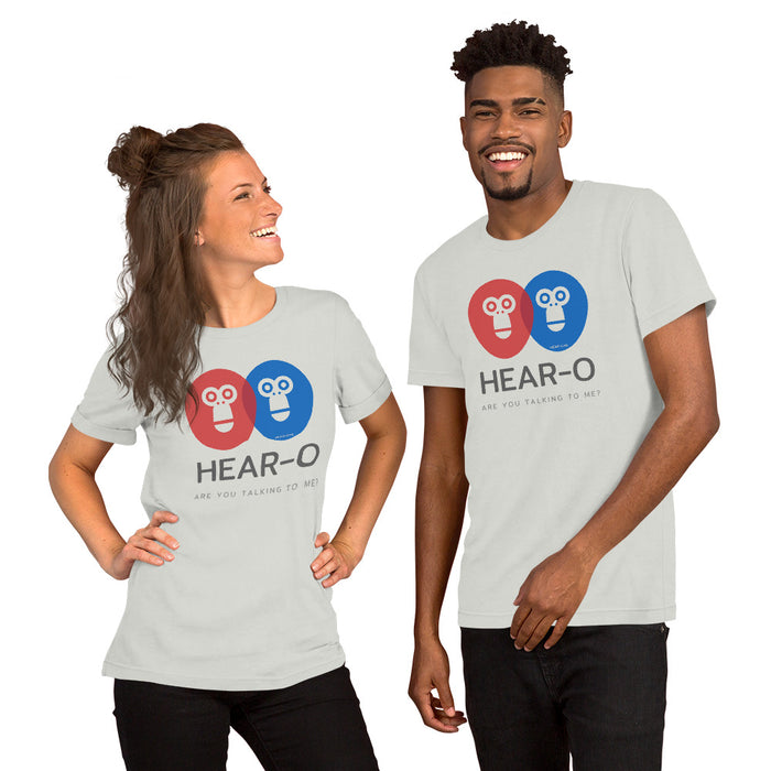 Hear-o Short-Sleeve Unisex T-Shirt, GRATIS VERZENDING