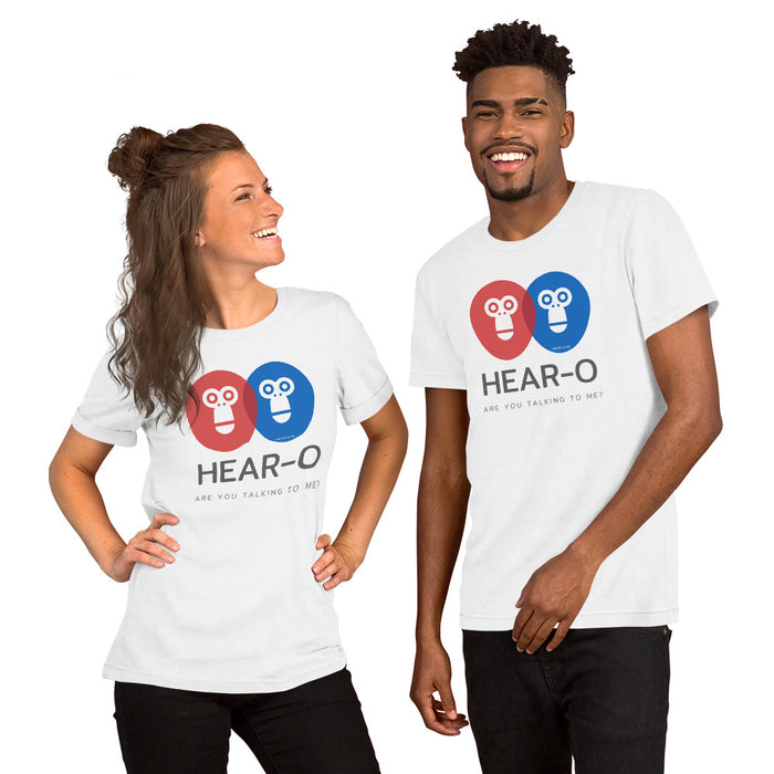 Hear-o Short-Sleeve Unisex T-Shirt, GRATIS VERZENDING