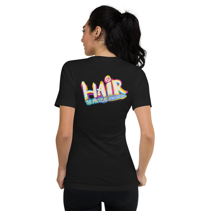 STG HAIR 2023 Uniseks T-shirt met V-hals en korte mouwen